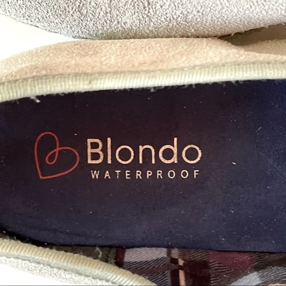 Blondo Basha suede leather espadrille 9.5 waterproof
